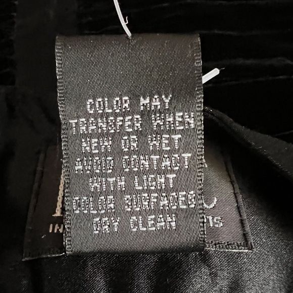 INC International Concepts Pencil Skirt Womens 4 Black Ruched Velvet Formal - Picture 14 of 14